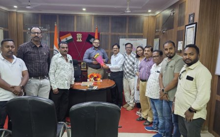 ମାଲକାନଗିରି ୟୁନିଅନ ଅଫ ଜର୍ଣ୍ଣାଲିଷ୍ଟ ସଦସ୍ୟ ମାନଙ୍କ ଦ୍ୱାରା ନୂତନ ଜିଲ୍ଲାପାଳ ଙ୍କୁ ସମ୍ବର୍ଦ୍ଧନା