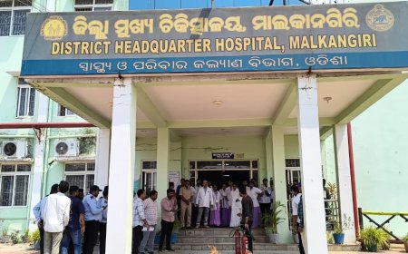 ମାଲକାନଗିରି ଜିଲ୍ଲା ମୁଖ୍ୟ ଚିକିତ୍ସାଳୟରେ ଅଗ୍ନିଶମ ମକ୍ ଡ୍ରିଲ୍ ଅନୁଷ୍ଠିତ*