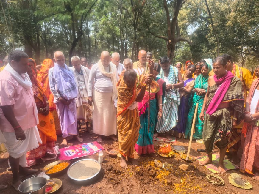 ସିରିପେଟା ଜଗନ୍ନାଥ ମନ୍ଦିରର ଭୁମି ପୂଜନ କାର୍ଯ୍ୟକ୍ରମ
