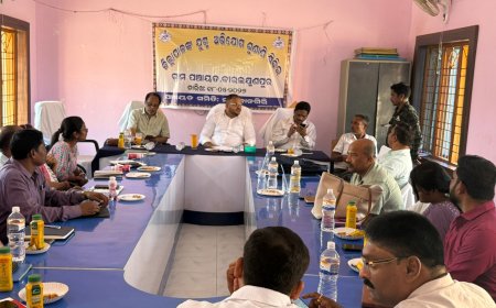 Malkangiri District Level Joint Grievance Hearing: Review of 28 grievances in B.L.Pur, distribution of allowances and visit to Anganwadi