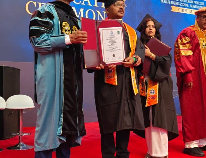 ଜେଜିୟୁରୁ ଅନ୍ତର୍ଜାତୀୟ ସମ୍ପର୍କରେ ଏମ.ଏ. ଡିଗ୍ରୀ ହାସଲ କଲେ ମାଲକାନଗିରିର ଶିକ୍ଷାବିତ୍